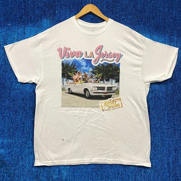 Jersey Shore Family Vacation Series Viva La Jersey Mtv Tee L